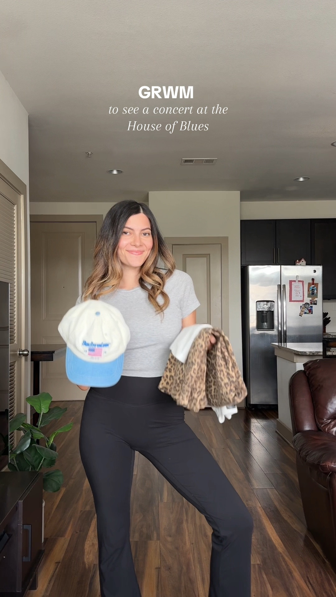 GRWM: concert outfit 🎶
Sizes: small in top, 0/regular in jeans 


Leopard pants, leopard jeans, horse tank top, white converse high tops, baseball hat, Budweiser hat, charm necklace, concert outfit, concert outfit ideas for women  