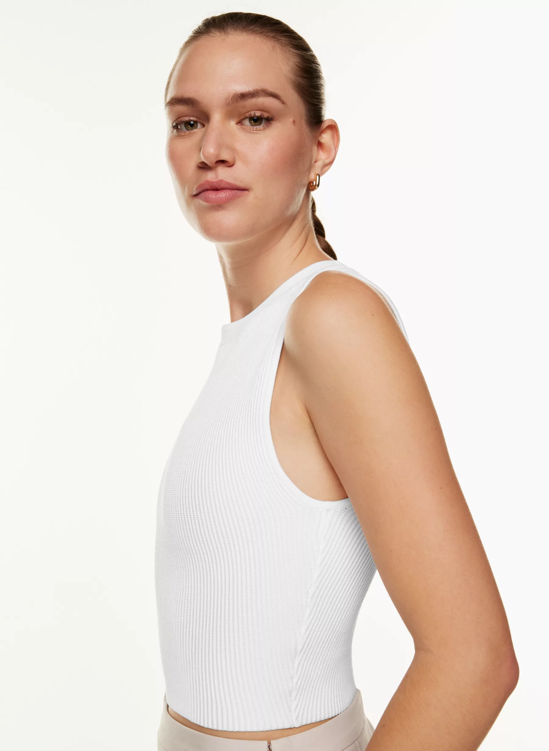 SCULPT KNIT MUSCLE TANK | Aritzia