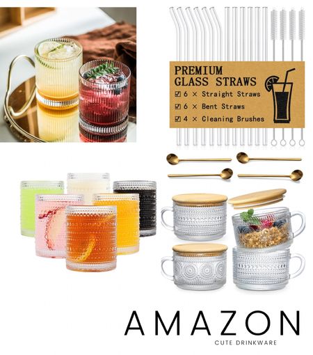 Amazon drinkware - glass coffee cups - glass straws

#LTKhome #LTKfindsunder50 #LTKsalealert