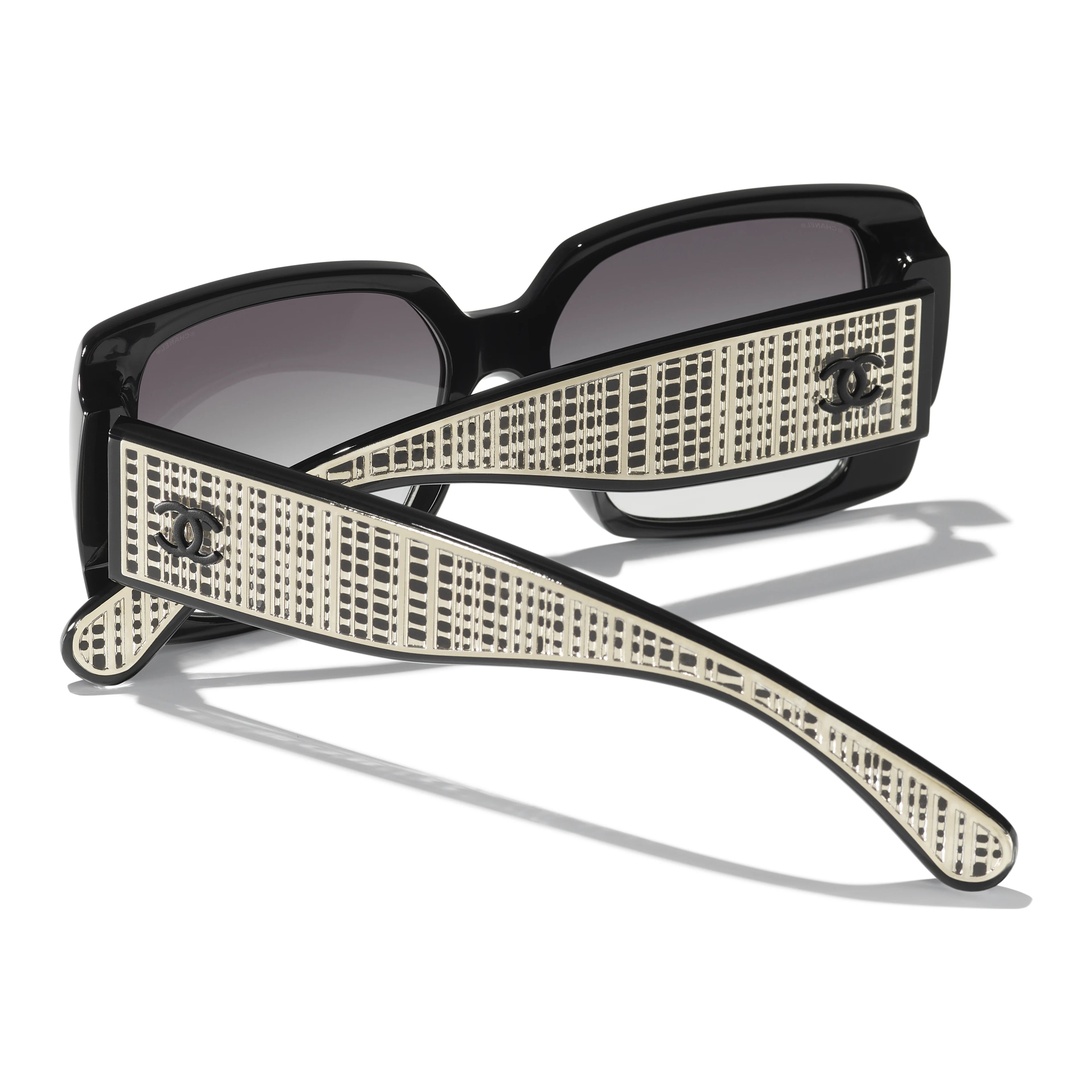 Sunglasses: Square Sunglasses, acetate & metal — Fashion | CHANEL | Chanel, Inc. (US)