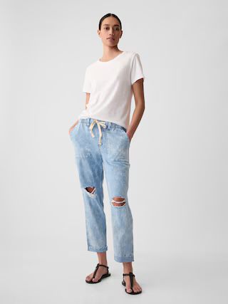 Mid Rise Easy Pull-On Jeans | Gap (US)