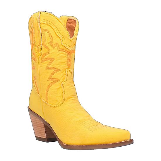 Dingo Womens Y'All Need Dolly Stacked Heel Cowboy Boots | JCPenney
