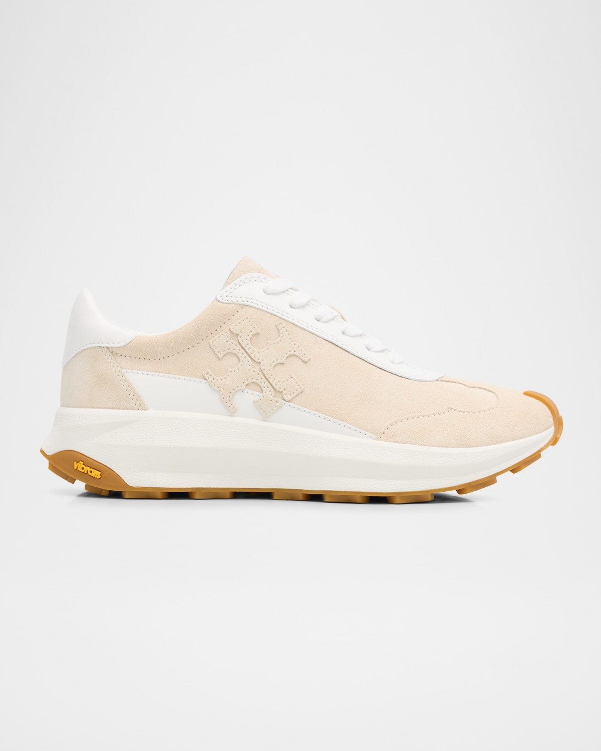 Tory Mixed Leather Trainers | Neiman Marcus