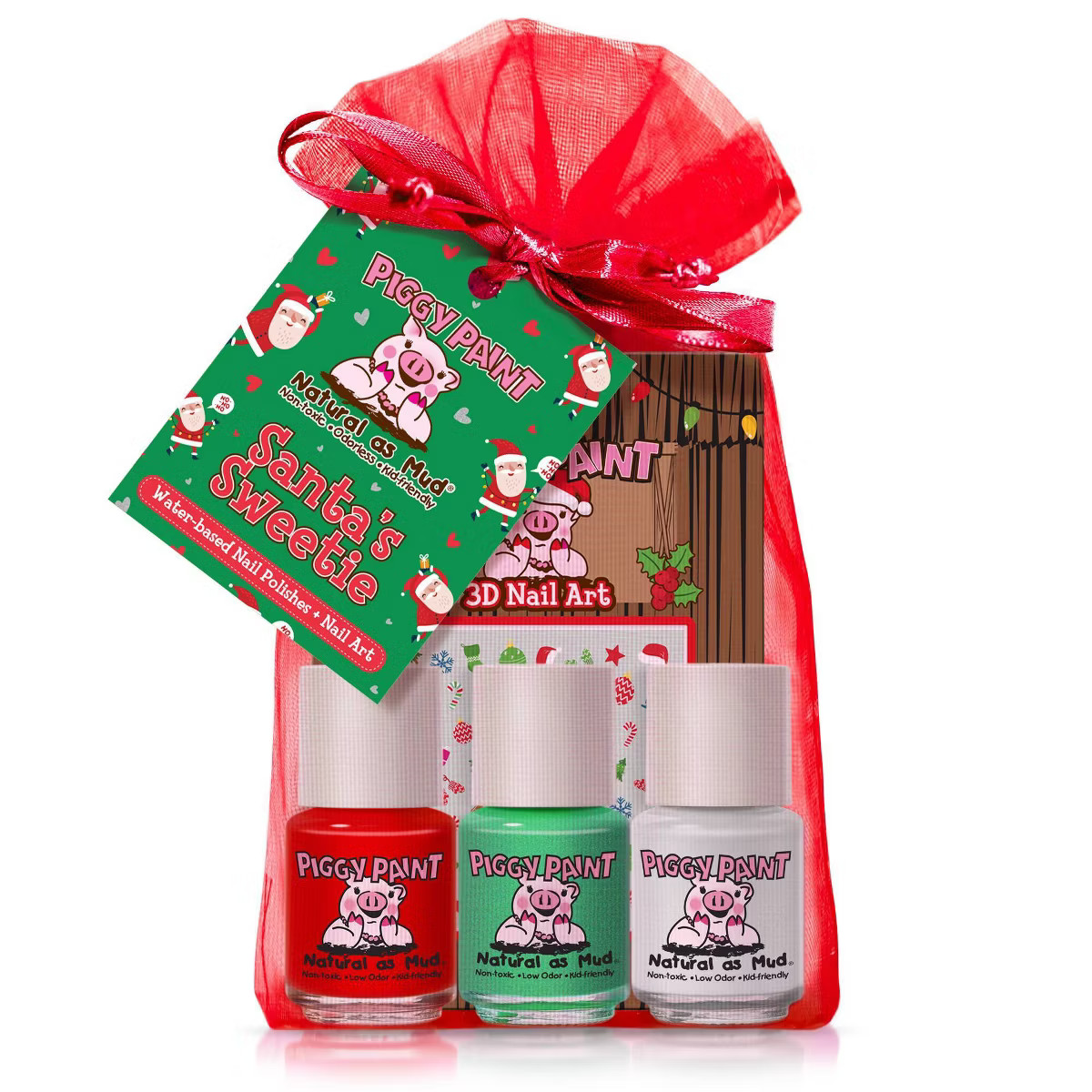 Piggy Paint Nail Polish Set - 3pk/0.25 fl oz each + 1 Nail Art | Target