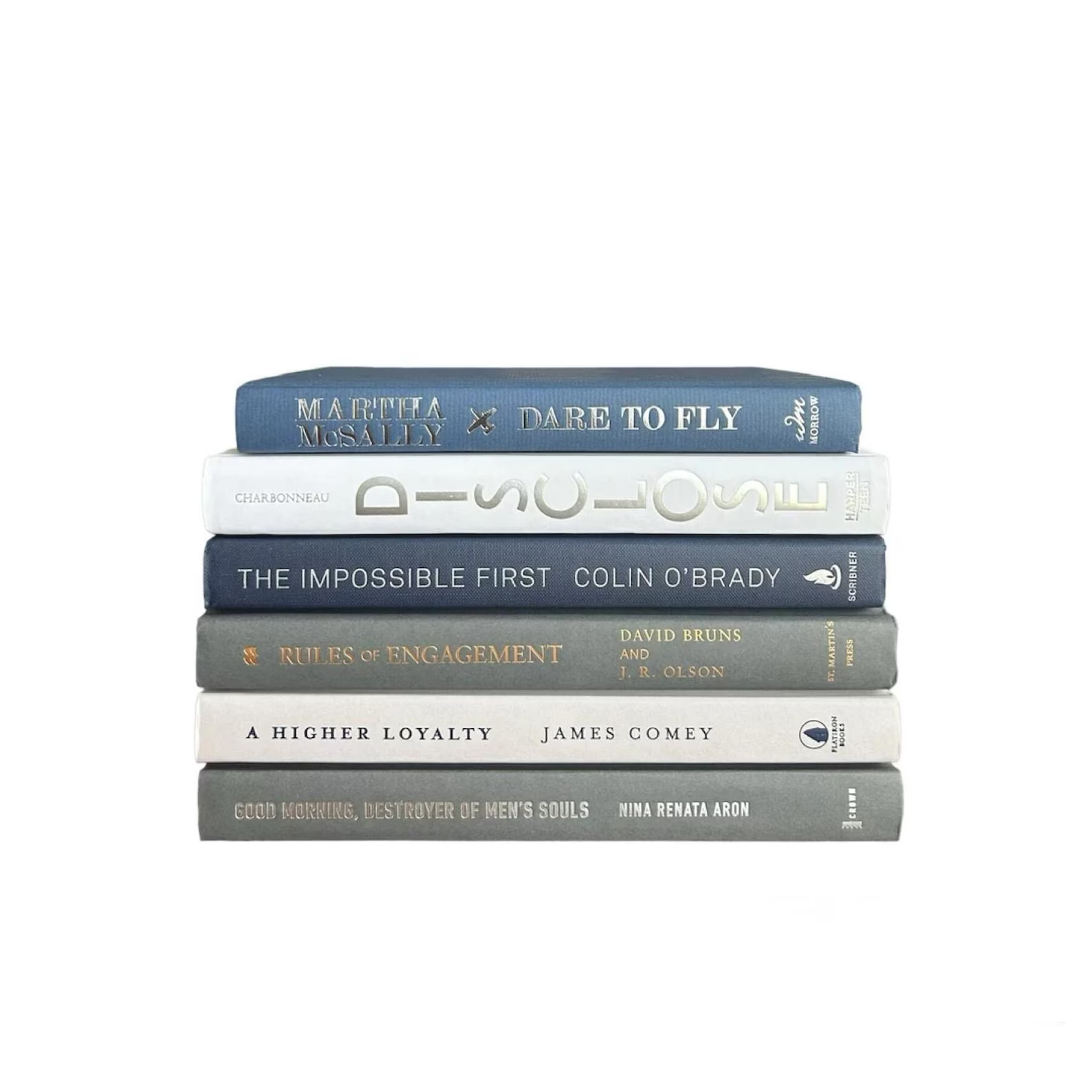 Blue and Gray Books, Decorative Books, Staging Books, Coastal Books, Beach Books for Decor, Neutr... | Etsy (US)