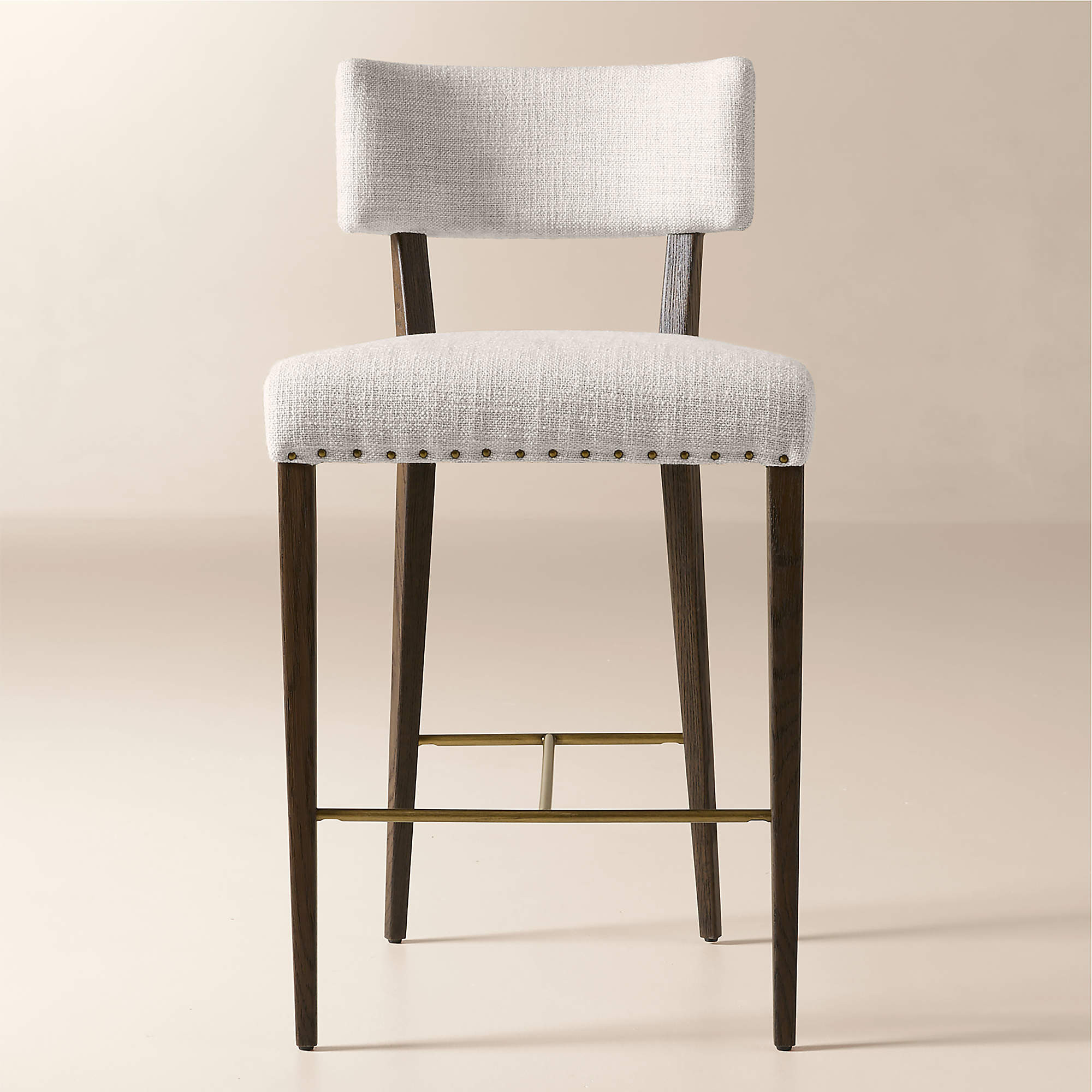 Arlo Warm White Performance Fabric Counter Stool + Reviews | CB2 | CB2