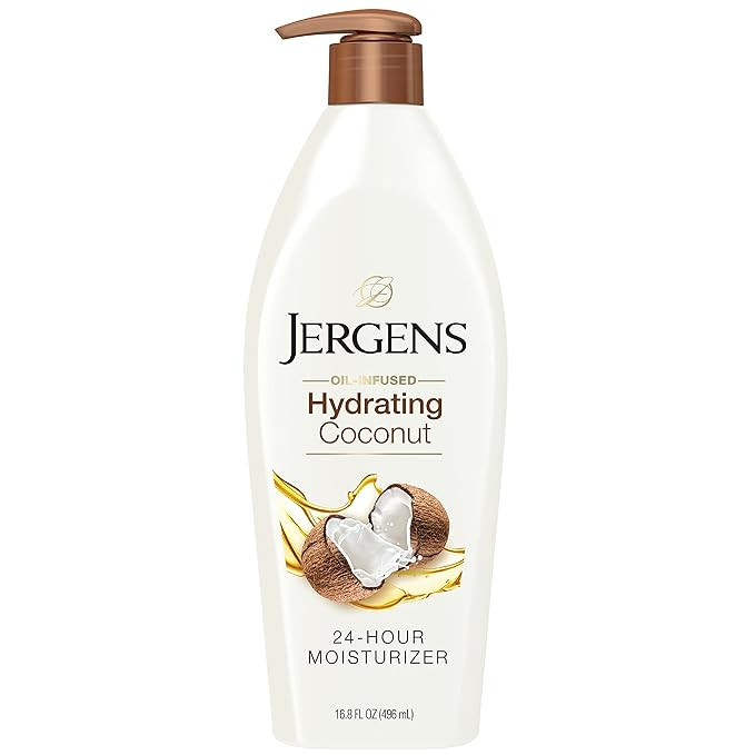 Jergens Hydrating Coconut Body Moisturizer, Infused with Coconut Oil and Water for Long-Lasting M... | Amazon (US)