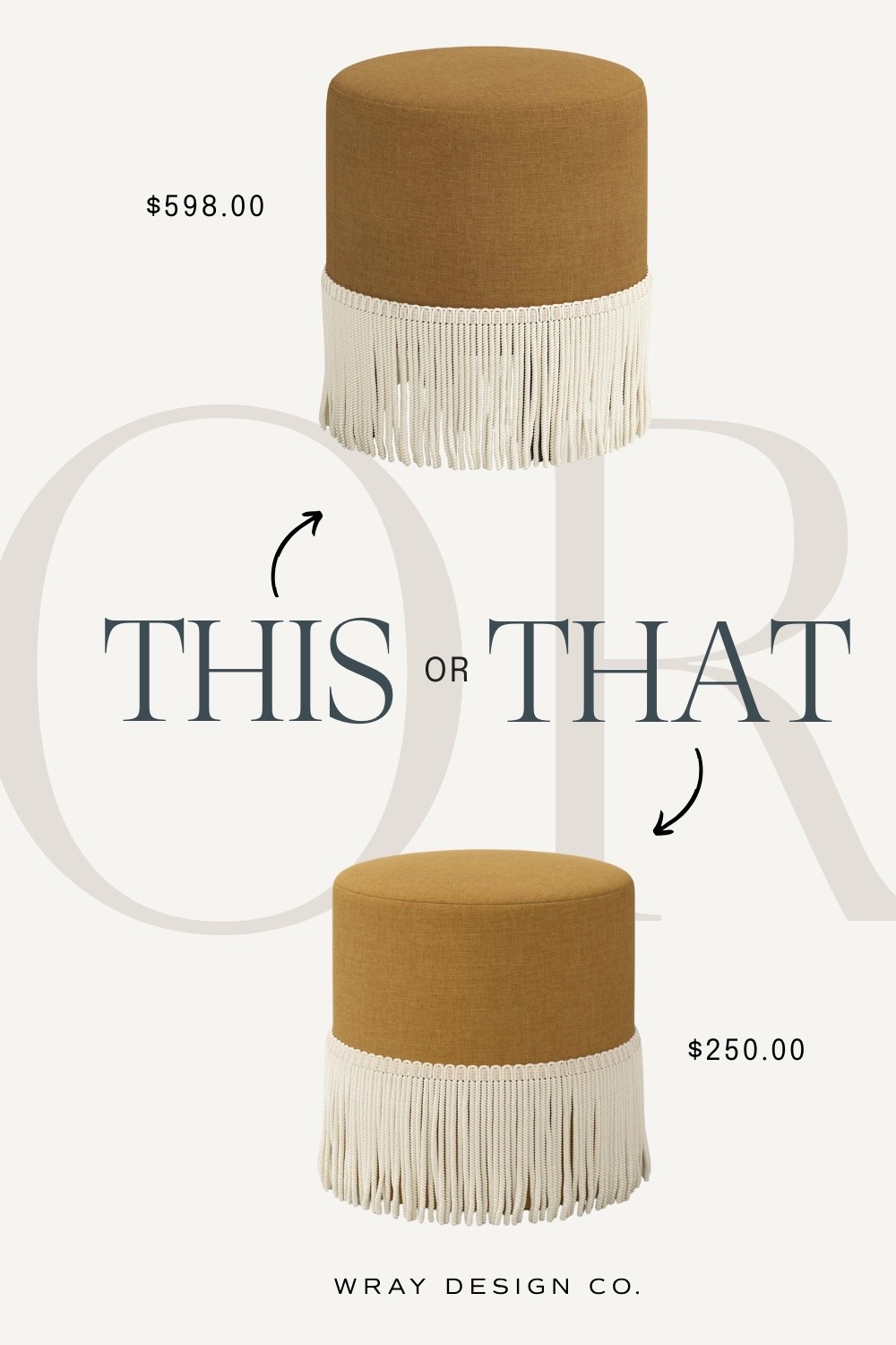 Your weekly look for less is here! Featuring a round ottoman with a touch of fringe. Will you splurge or are you buying the dupe? Let us know! 

#LTKHome #LTKStyleTip