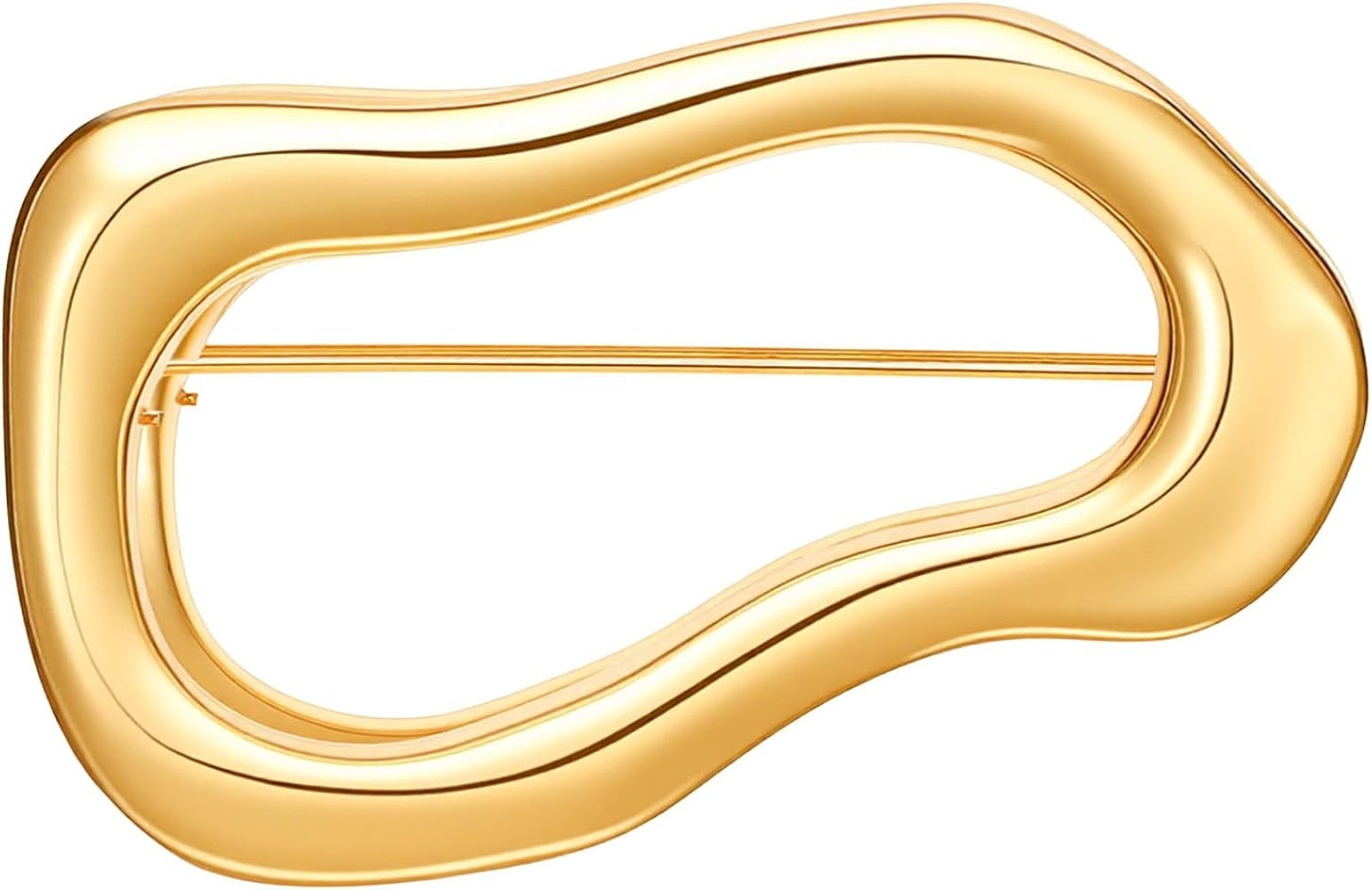 Gold Irregular Brooch Pin, Lapel Shawl Pin for Women Men, Unique Hat Bag Dress Accessories Christ... | Amazon (US)