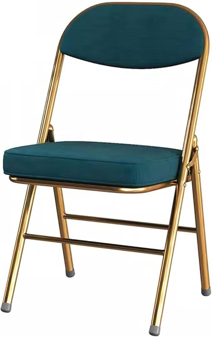 Velvet Fabric Modern Folding Chair Padded Seat Dining Room d Metal e,Study for Adult Stackable In... | Amazon (CA)