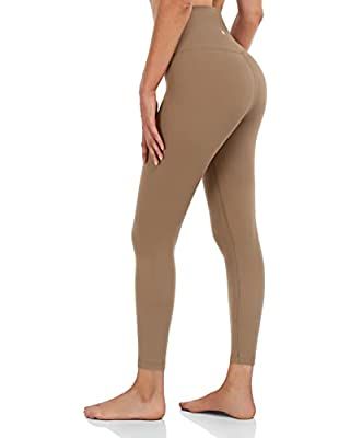 HeyNuts Essential Full Length Yoga Leggings, Women's High Waisted Workout Compression Pants 28'' | Amazon (US)