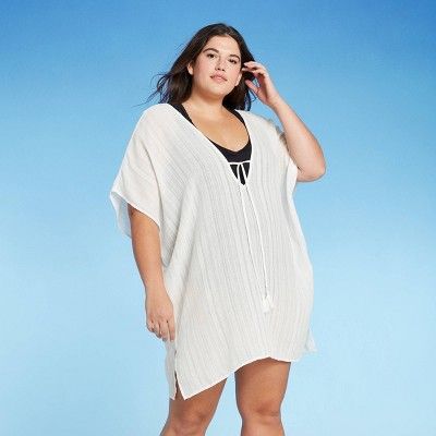 Women's Tie-Front Cover Up Tunic Dress - Kona Sol™ | Target