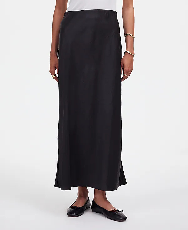 Satin Maxi Slip Skirt | Madewell
