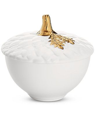 Martha Stewart Collection CLOSEOUT! Harvest Acorn Soup Bowl with Lid, Created for Macy's & Review... | Macys (US)