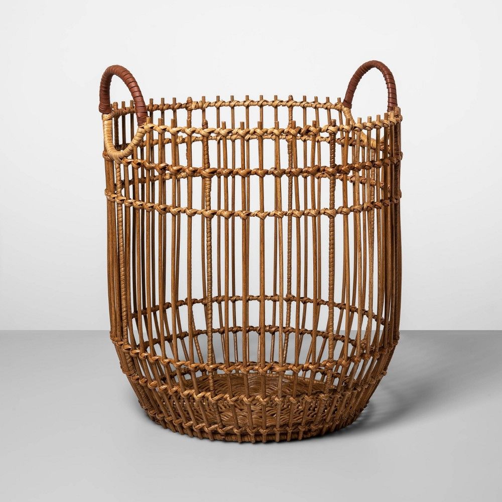 18.2"" x 15"" Rattan Basket Natural - Opalhouse , Beige | Target