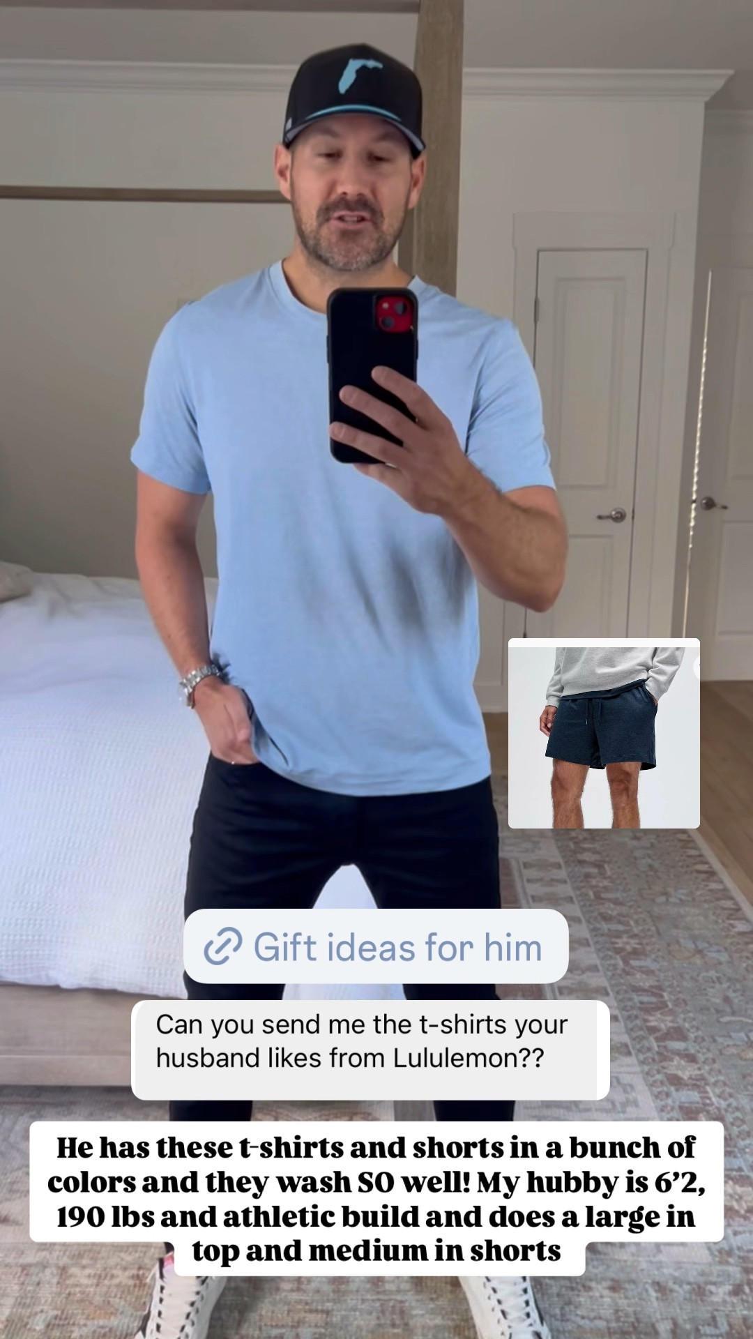 Gift ideas for husband. Gift ideas for him. Levi jeans. Gift ideas for man. My husband loves these jeans + these are his favorite t-shirts!! He is 6’2, 190 lbs and an athletic build wearing 32x32. Color is Native Cali - Stretch. Lululemon t-shirt in large - so soft! He does medium in the jersey shorts. Golden Goose sneakers. 

#LTKWatchNow #LTKMens #LTKGiftGuide