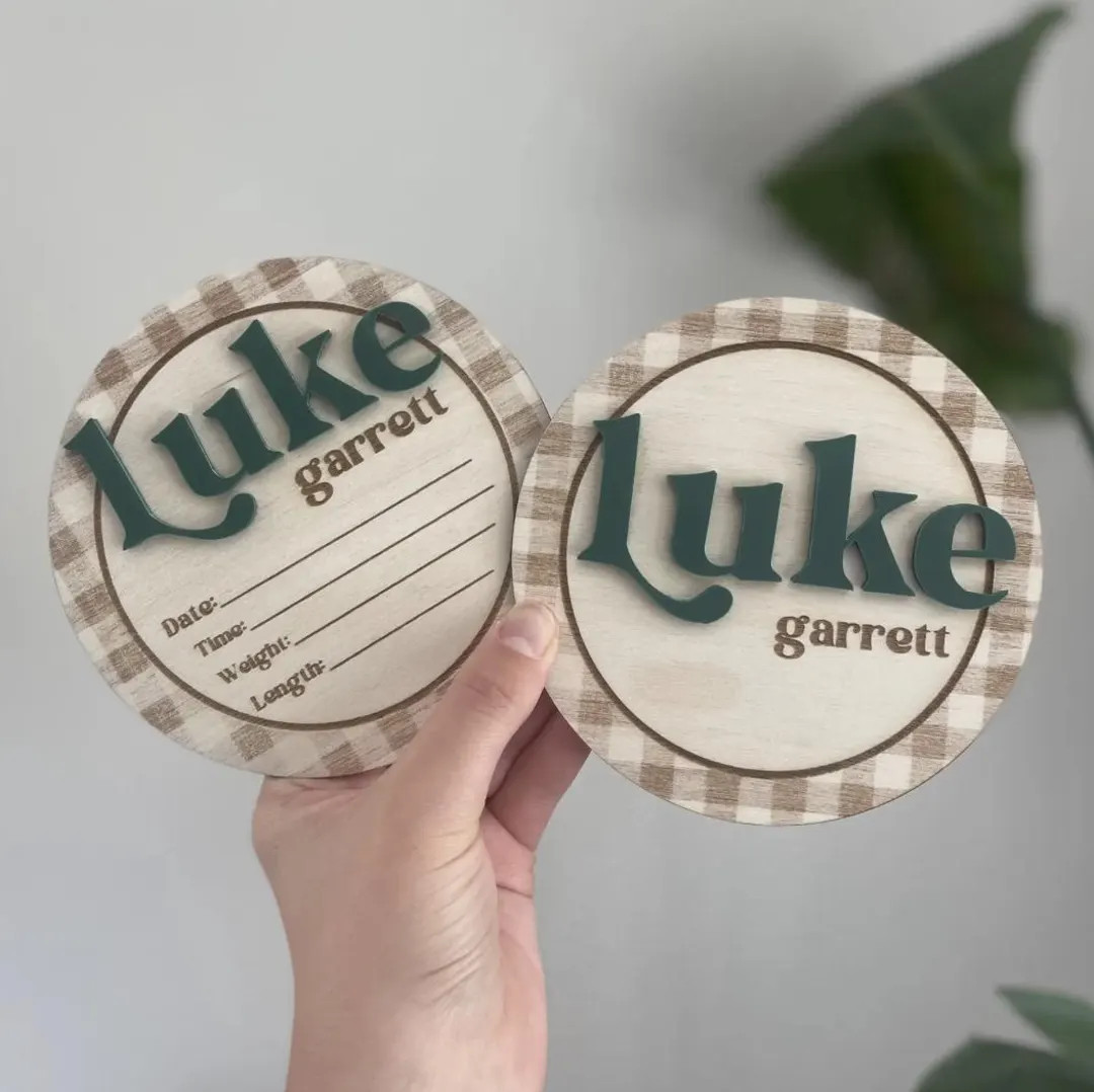 Baby Boy Announcement Birth Sign For Newborn Baby Birth Stat Announcement Sign Name Baby Girl Hos... | Etsy (US)