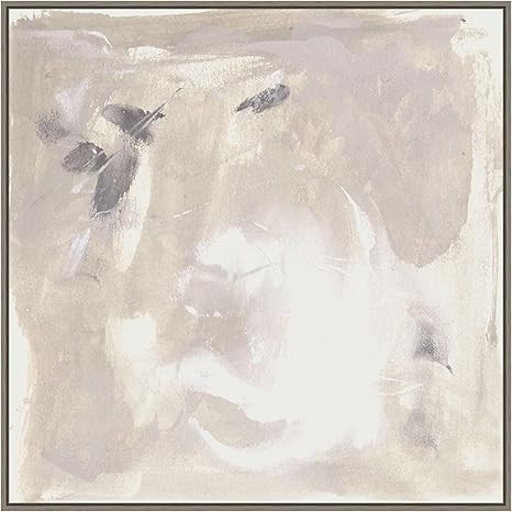 Amanti Art Framed Canvas Wall Art Print (30x30) Neutral Beach Stones I by Melissa Wang Float Fram... | Amazon (US)