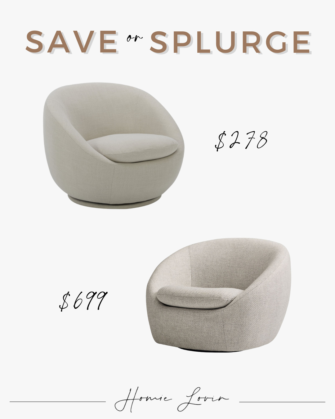 Save or Splurge Swivel Accent Chair!

furniture, home decor, interior design #Walmart #WestElm 

 #LTKHome #LTKSaleAlert