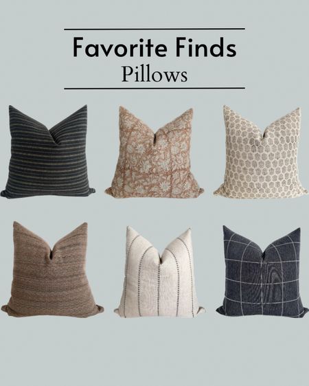 Favorite recent pillow finds—loving neutrals and pattern mixing! 

#LTKhome