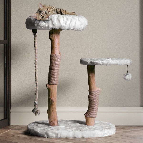 Mau Lifestyle Rizzo 32-in Modern Wooden Cat Tree | Chewy.com
