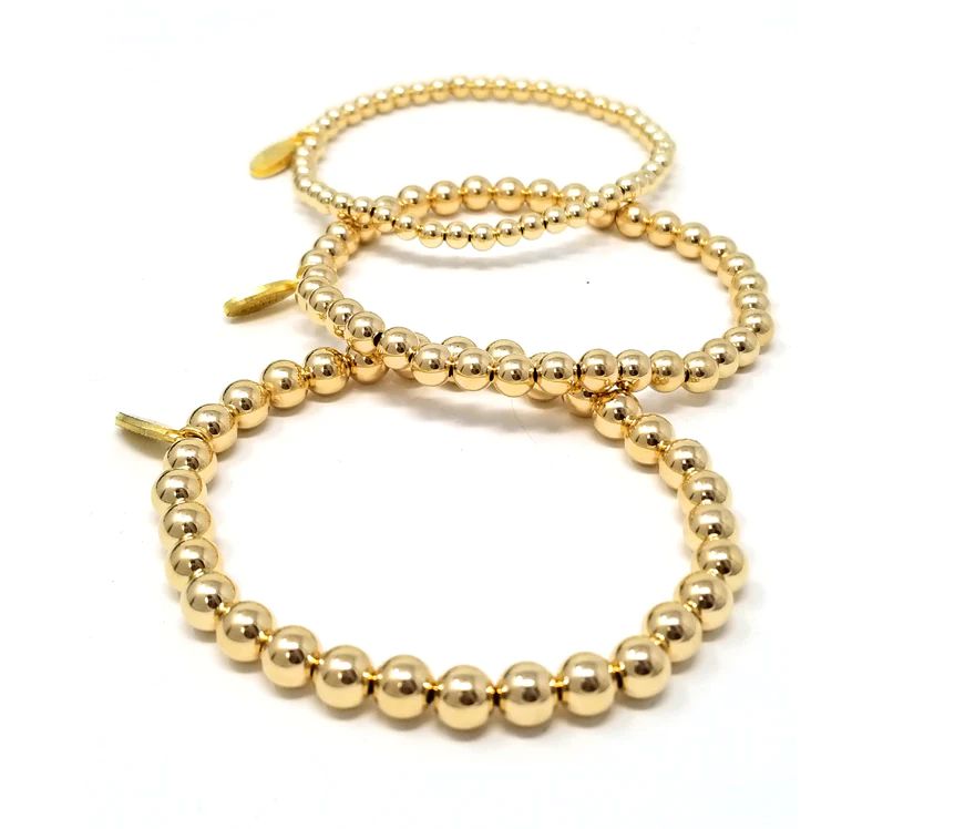 14kt Gold Filled Set of 3 Bracelets | Electric Picks Jewelry
