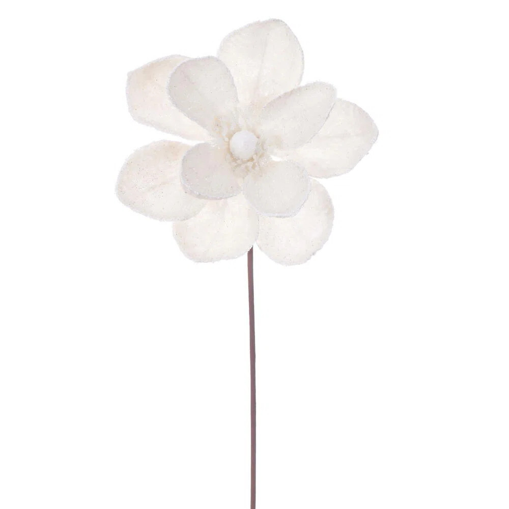 23" Cream Magnolia Artificial Christmas Stem 3/Bag. (Set of 3) | Wayfair North America