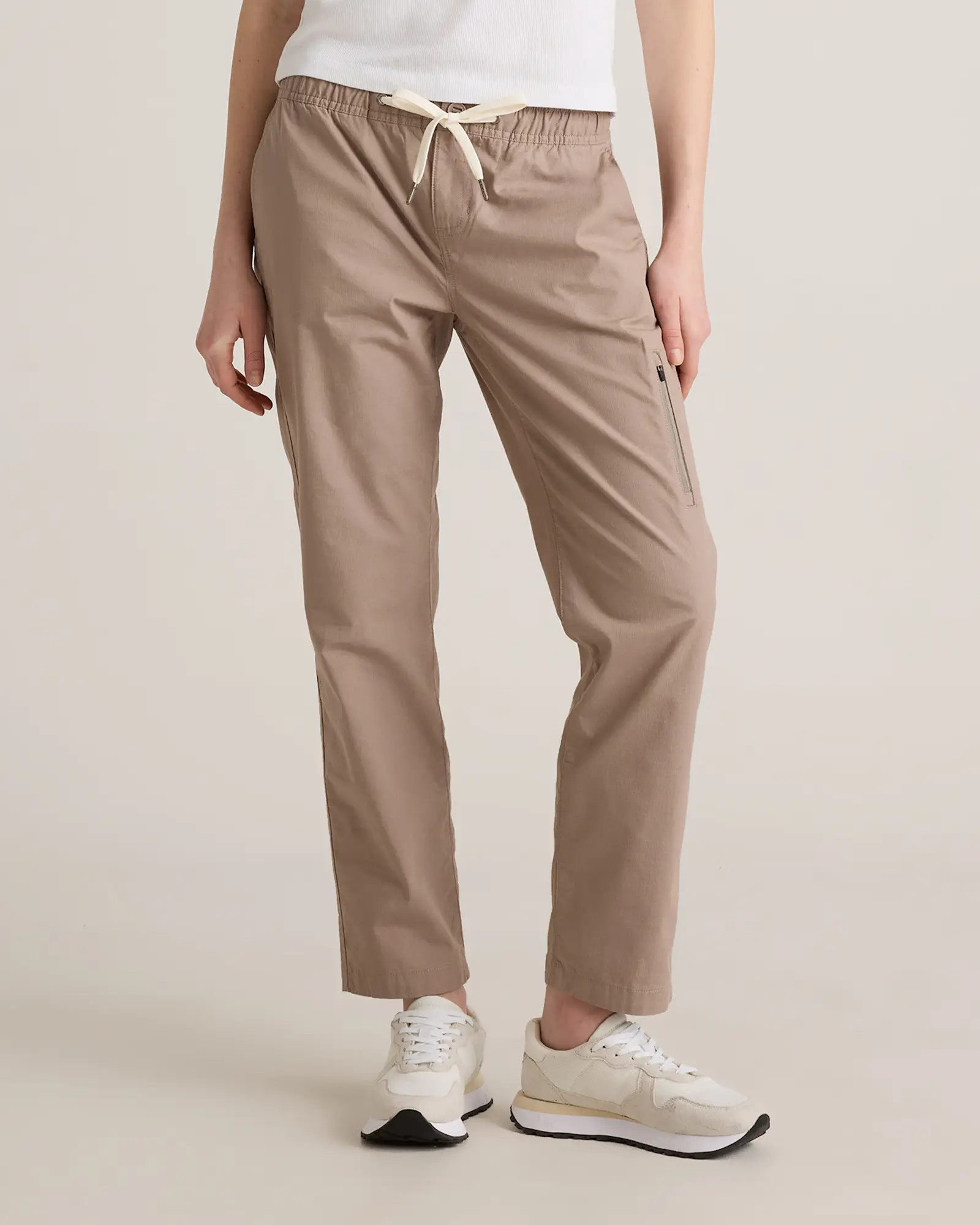 Organic Stretch Ripstop Straight Pants in Steel | Quince