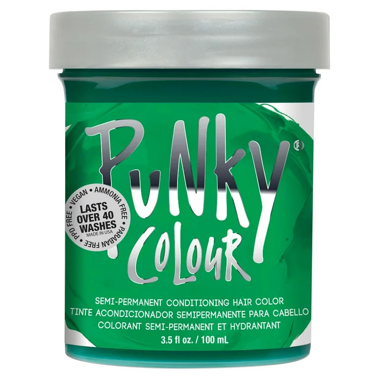 Jerome Russell Punky Color Semi-Permanent Conditioning Hair Color, Alpine Green 3.50 oz | Walmart (US)