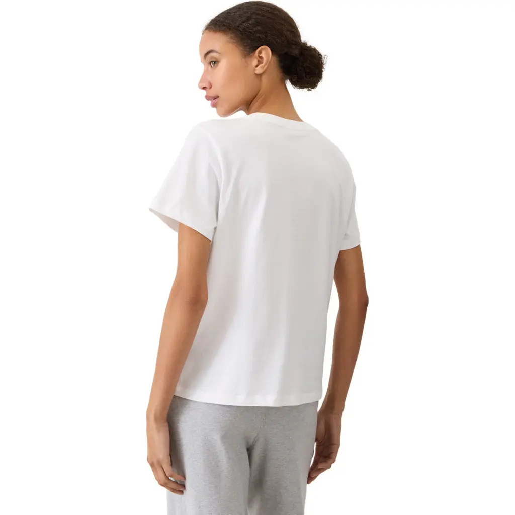 Pact Organic Cotton Women's Softspun Essential Crewneck Tee in White at Nordstrom, Size Large | Nordstrom