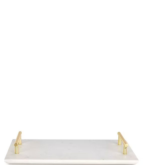 Aubrey Marble & Brass Tray | Dillard's