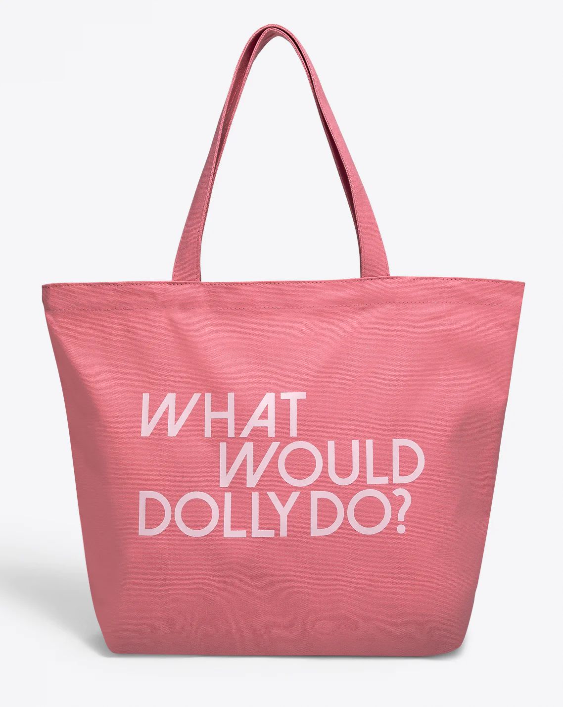What Would Dolly Do Pink Canvas Tote | Draper James (US)