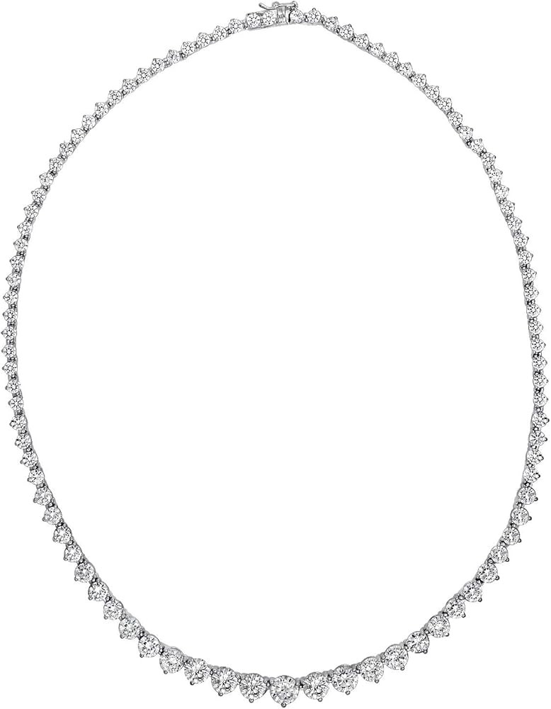 Amazon Essentials Gold or Platinum Plated Sterling Silver Infinite Elements Cubic Zirconia Fancy ... | Amazon (US)