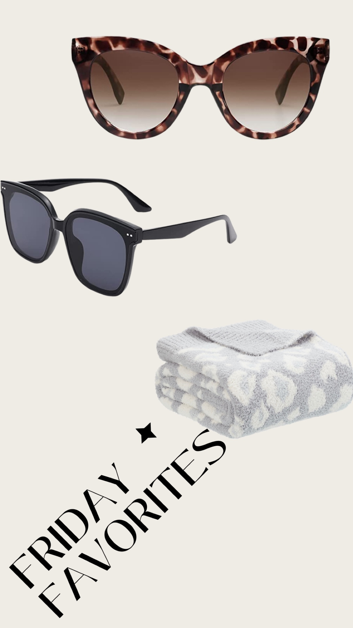 Amazon & Walmart Friday faves!! Sunglasses & blankets 🤍