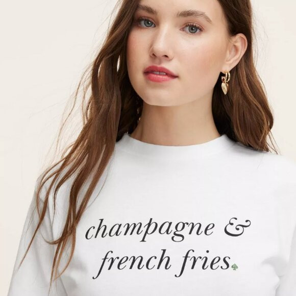 SALE Kate Spade x Target Champagne & French Fries Short Sleeve T-Shirt | Poshmark