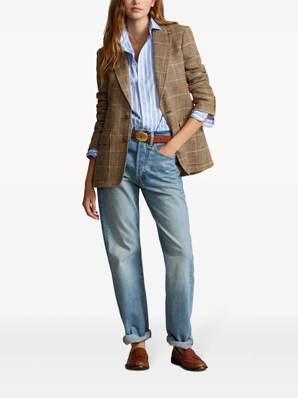 Polo Ralph Lauren Checked single-breasted Blazer - Farfetch | Farfetch Global