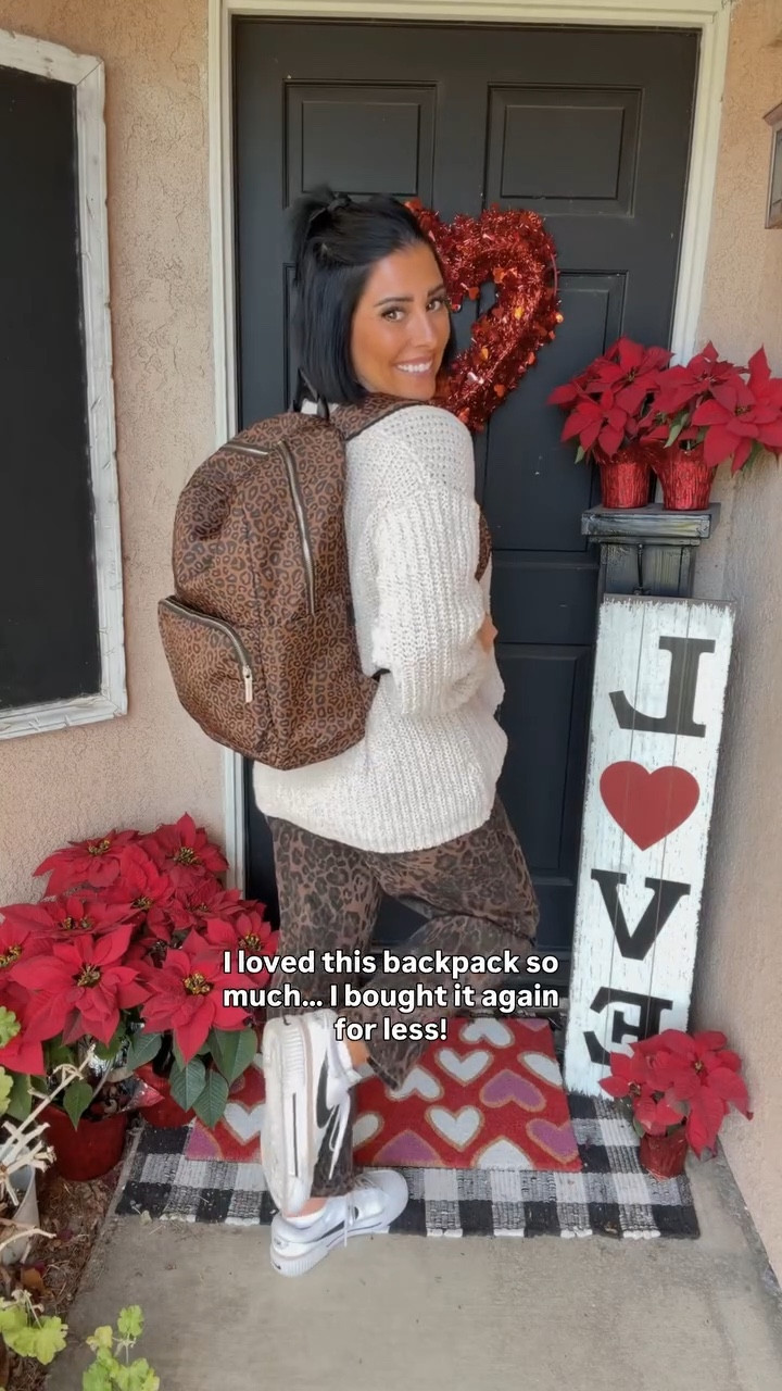 I grabbed the leopard one first and used it nonstop, work stuff, errands, travel, real life. 

It is the best quality, stays comfortable, and somehow goes with more outfits than it should. 

So when I saw the all-black version, it wasn’t a question. Same backpack. Same quality. Zero regrets.

This one is absolutely worth the splurge if you want something you’ll actually use every day. And right now the black version is the real win, ONE SALE!!

Sometimes you don’t need more options. You just need the same good thing in another color.  Comment SHOP🖤