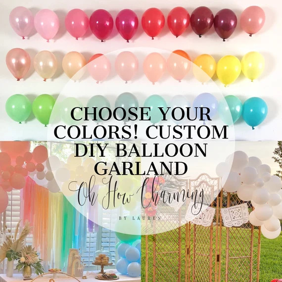 Balloon Garland Custom DIY Balloon Garland Kit Choose Your - Etsy | Etsy (US)