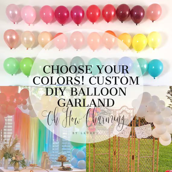 Balloon Garland Custom DIY Balloon Garland Kit Choose Your - Etsy | Etsy (US)