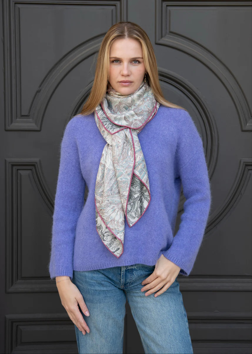 Cole Crewneck Long Sleeve Knit Sweater - Rich Purple | Benaar La