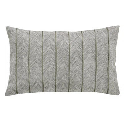 Chevron Embroidery Feather Down Fill Pillow Cover and Insert | Wayfair North America
