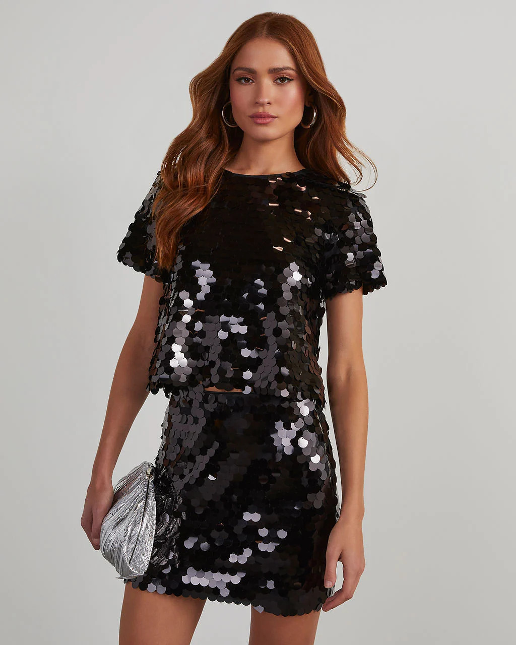 Spencer Paillette Sequin Short Sleeve Top | VICI