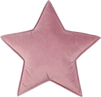 JIKAL Star Moon Shaped Pillow Soft Velvet Nursery Stuffed Throw Pillows for Kids Room Reading Noo... | Amazon (US)