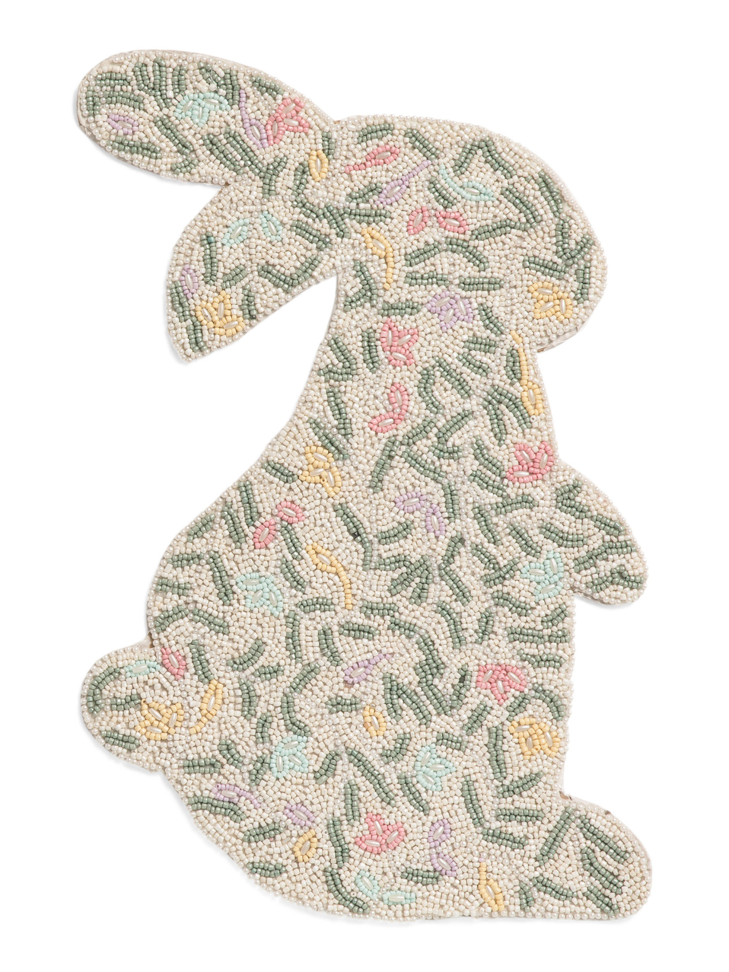Figural Bunny Shaped Beaded Placemat | Marshalls
