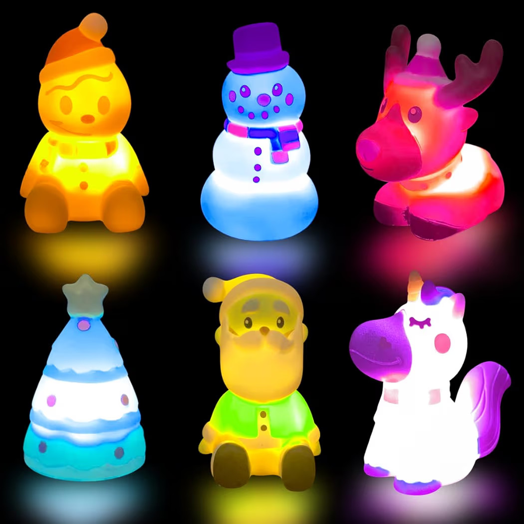 Jofan 6 Pack Christmas Light Up Bath Toys Christmas Toys for Kids Toddlers Boys Girls Christmas S... | Amazon (US)