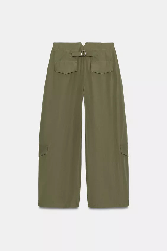 PLEATED PANTS WITH BACK BELT LOOP | Zara US