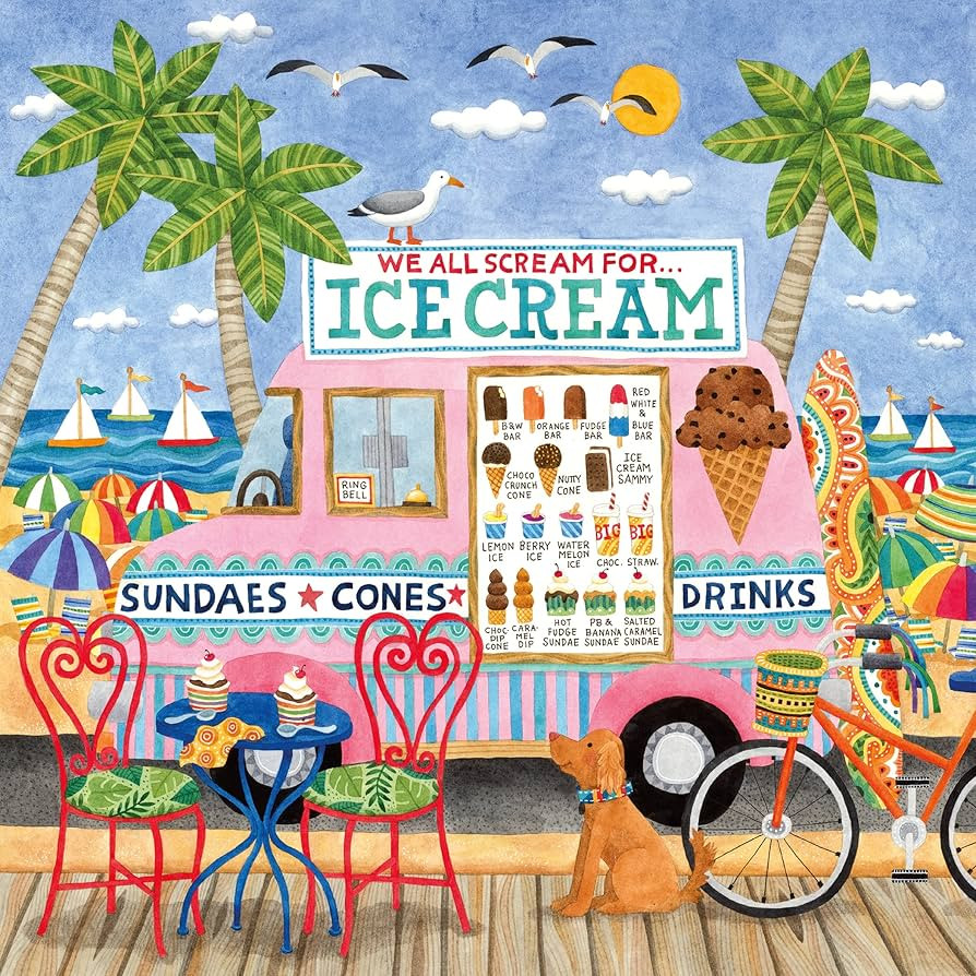 Ceaco - Food Trucks - Ice Cream Truck II - 500 Piece Jigsaw Puzzle | Amazon (US)