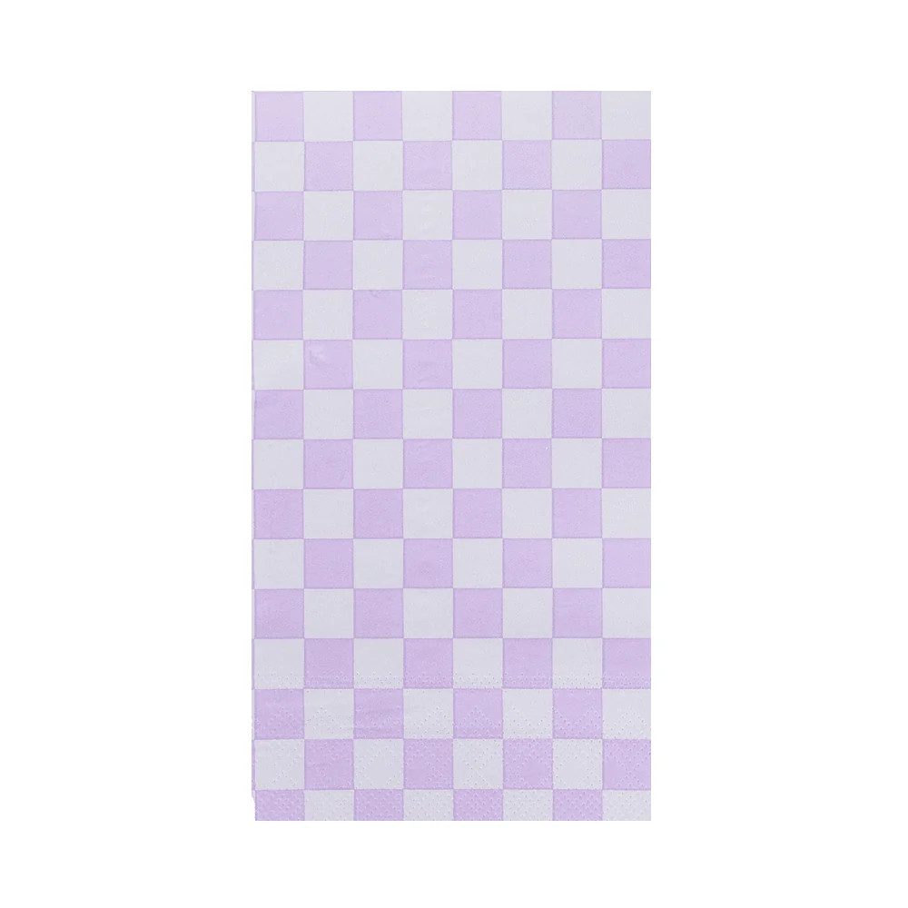 Check It! Purple Posse Check Guest Napkins | Shop Sweet Lulu