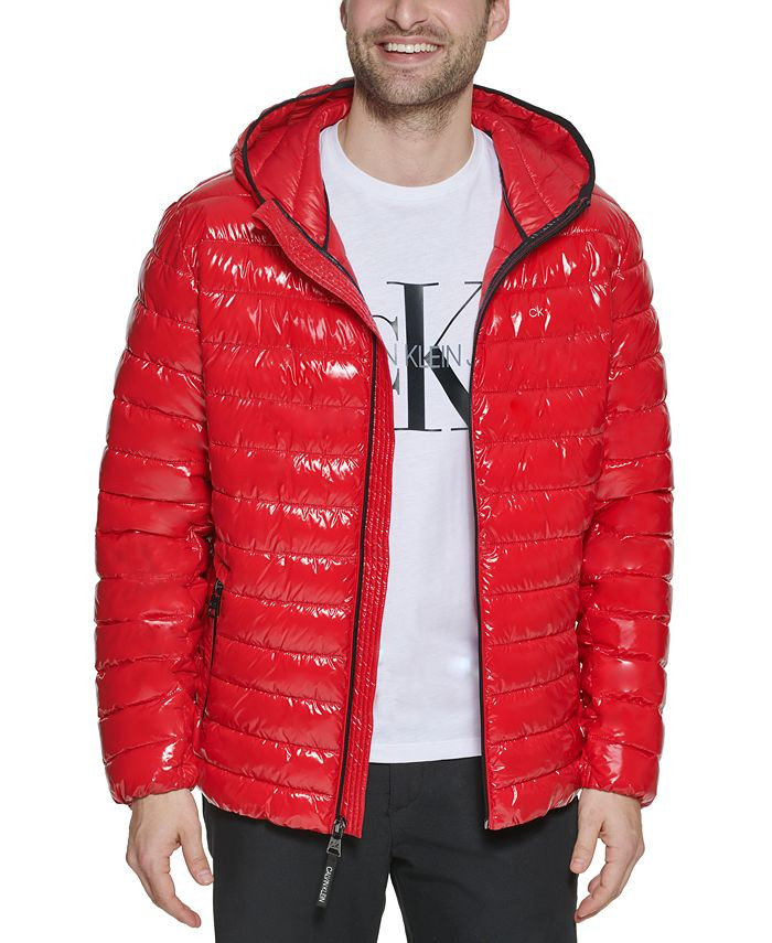 Calvin Klein Men's Hooded Packable Down Jacket, Created for Macy's & Reviews - Coats & Jackets - ... | Macys (US)