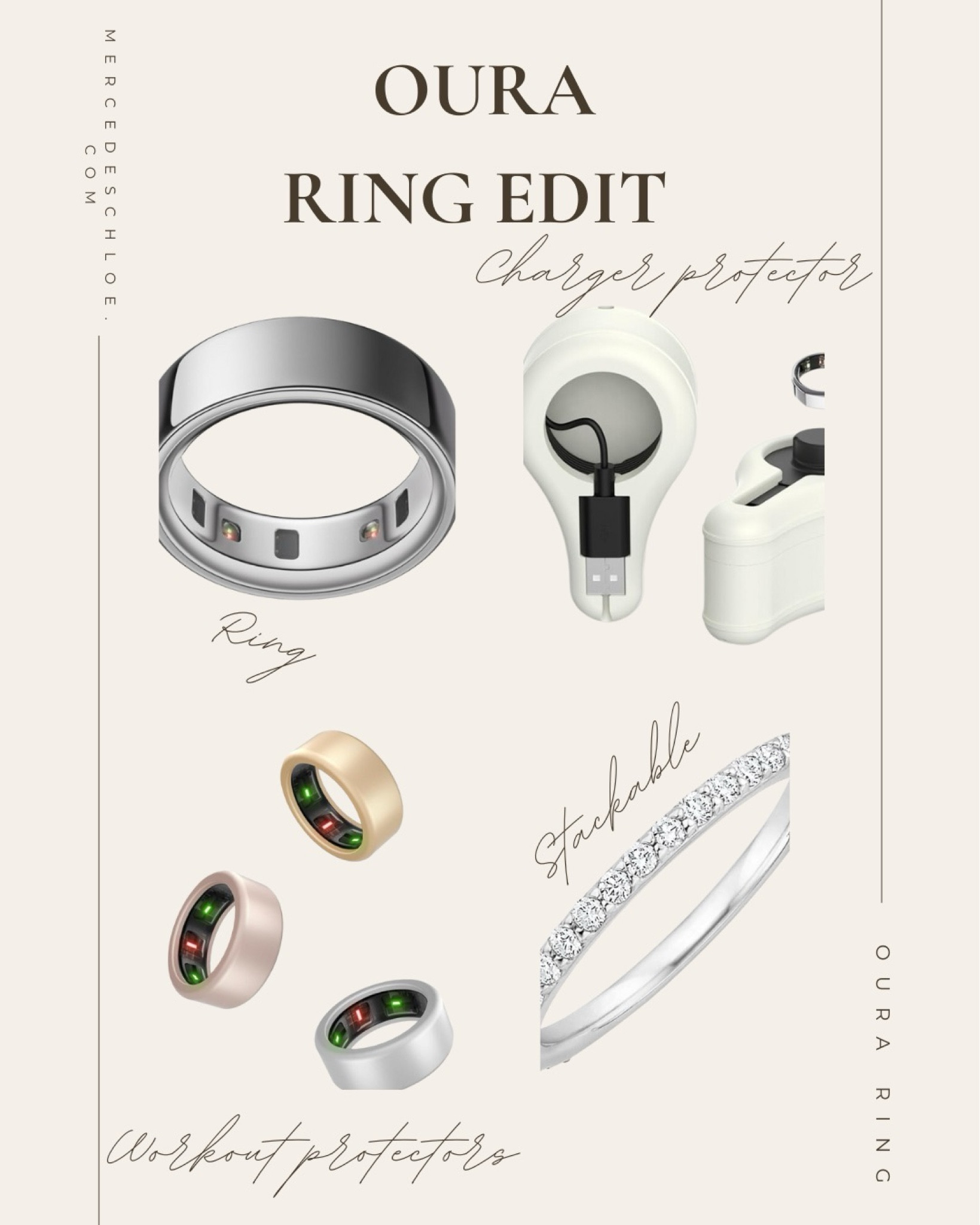 My Oura ring must haves! This stackable ring is amazing. I have two and put them either side of my Oura ring to make it more girly. 

#LTKSaleAlert #LTKActive #LTKMostLoved